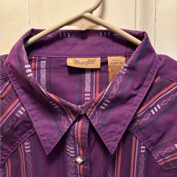 Wrangler western snap women shirt, good condition, size XL - Picture 2 of 15